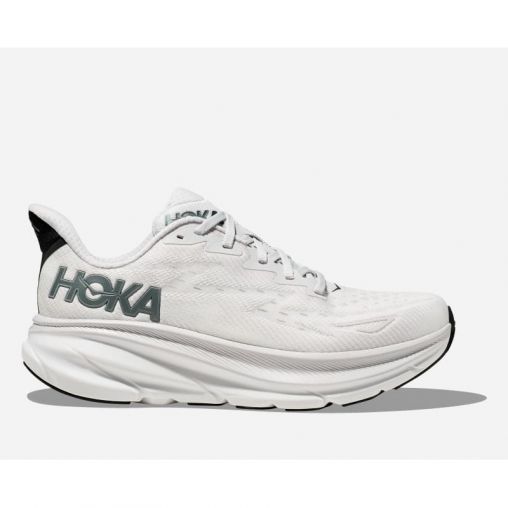 HOKA Clifton 9 Schuhe für Herren in Nimbus Cloud/Steel Wool Größe 47 1/3 | Straße