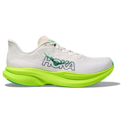 hoka mach 6 running schuhe weis grun herren