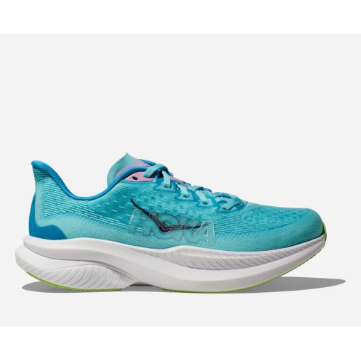HOKA Mach 6 Schuhe für Damen in Cloudless/Waterpark Größe 41 1/3 | Straße