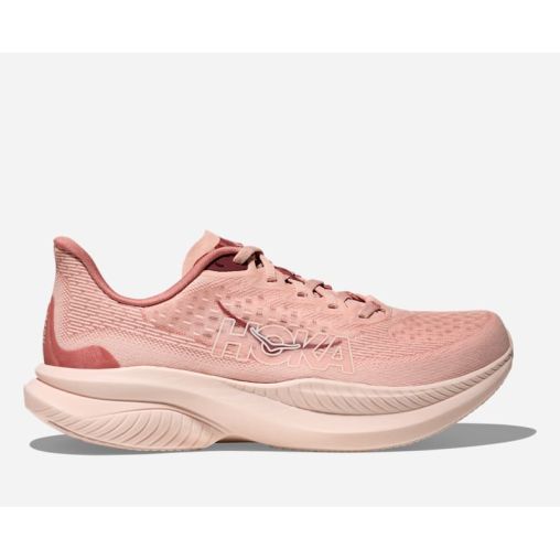 HOKA Mach 6 Schuhe für Damen in Rose Latte/Blush Größe 43 1/3 | Straße