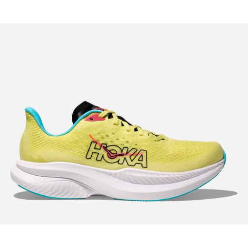 HOKA Mach 6 Schuhe für Damen in Yuzu/Cielo Blue Größe 37 1/3 | Straße
