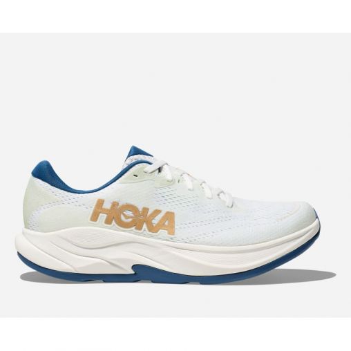 HOKA Rincon 4 Schuhe für Herren in Frost/Gold Größe 40 2/3 Weit | Straße