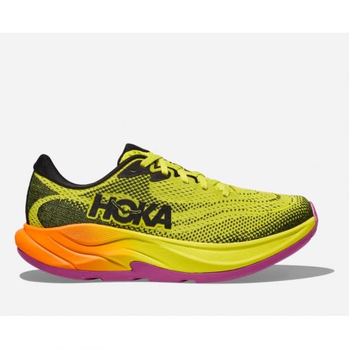 HOKA Rincon 4 Schuhe für Damen in Hoka Citrus/Black Größe 42 | Straße