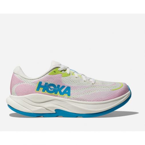 HOKA Rincon 4 Schuhe für Damen in Frost/Pink Twilight Größe 42 2/3 Weit | Straße