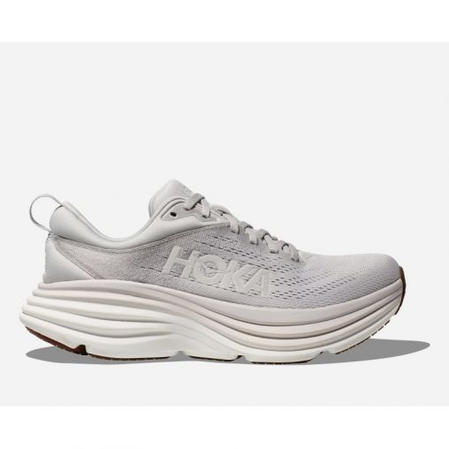 HOKA Bondi 8 Schuhe für Damen in Lunar Rock/Nimbus Cloud Größe 42 2/3 | Shoes