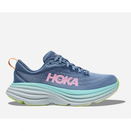 HOKA Bondi 8 Schuhe für Damen in Shadow/Dusk Größe 36 Weit | Straße