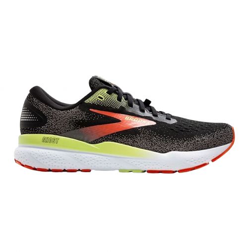 BROOKS GHOST 16 GTX Laufschuhe Herren Black/Mandarin Red/Green Weite D Gr. 42