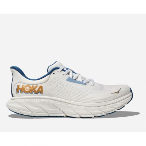 HOKA Arahi 7 Schuhe für Herren in Frost/Gold Größe 40 2/3 Weit | Straße