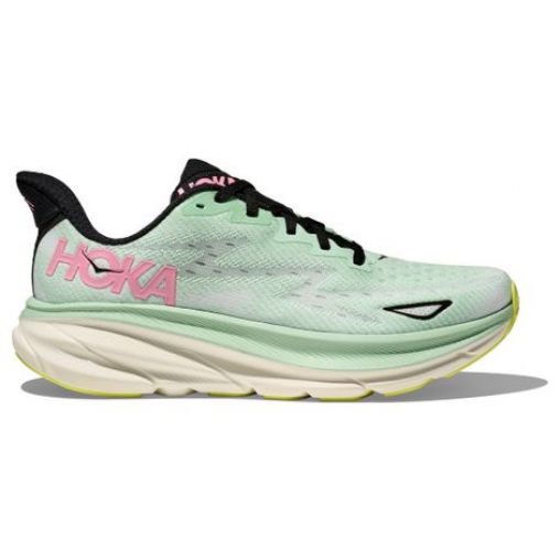 hoka clifton 9 grun pink damen laufschuhe