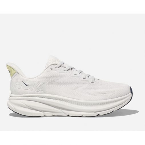 HOKA Clifton 9 Schuhe für Damen in Cosmic Grey/White Größe 44 | Straße