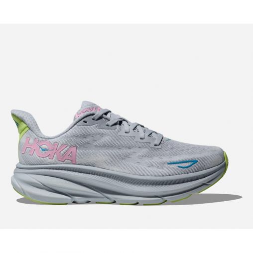 HOKA Clifton 9 Schuhe für Damen in Gull/Sea Ice Größe 42 | Straße
