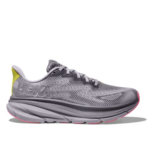 HOKA CLIFTON 9 GTX Laufschuhe Damen Grey Skies/Foggy Grey 44