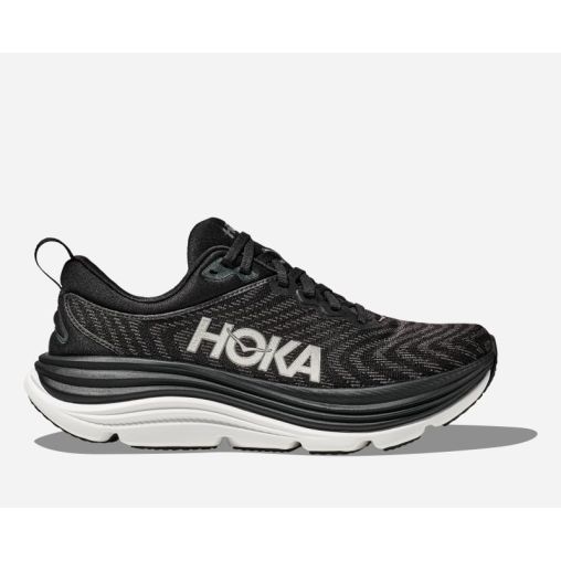 HOKA Gaviota 5 Schuhe für Damen in Black/White Größe 37 1/3 | Straße