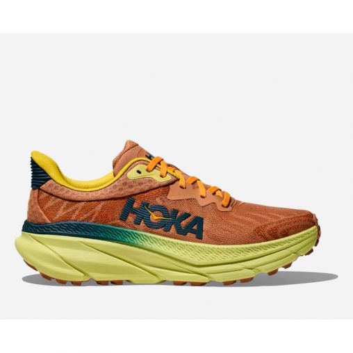 HOKA Challenger 7 Schuhe für Herren in Terra Cotta/Yuzu Größe 48 | Straße