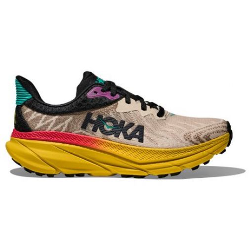 hoka challenger 7 trailrunning schuhe beige multicolor damen