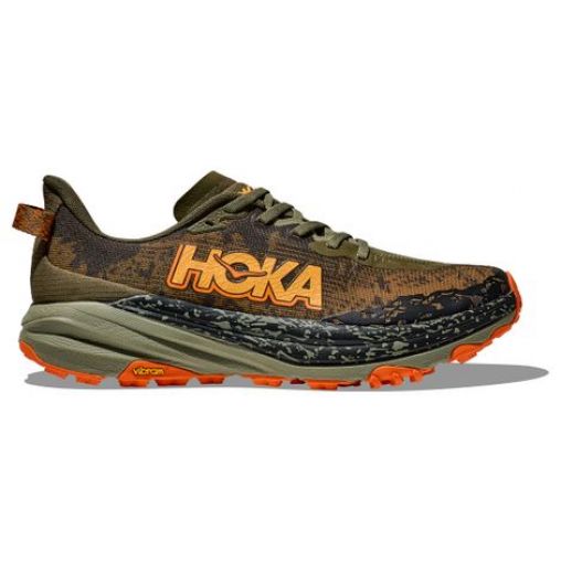 hoka speedgoat 6 large 2e khaki orange herren trailrunning schuhe