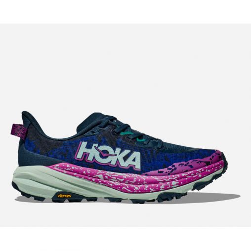 HOKA Speedgoat 6 Schuhe für Herren in Stormy Skies/Aqua Breeze Größe 46 | Gelände