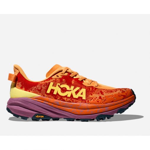 HOKA Speedgoat 6 Schuhe für Herren in Sherbet/Beet Root Größe 40 2/3 | Gelände