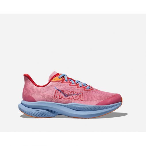 HOKA Mach 6 Schuhe für Kinder in Peony/Cerise Größe 36 | Straße
