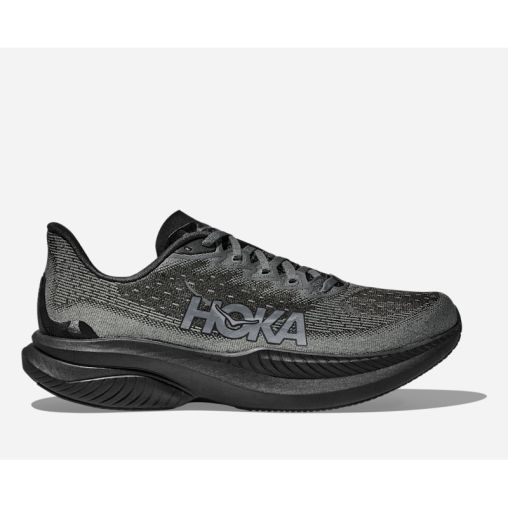 HOKA Mach 6 Schuhe für Herren in Black/Outer Orbit Größe 40 2/3 | Straße