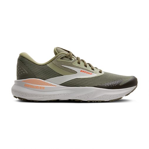 Brooks ADRENALINE GTS 24 WEATHERIZED Laufschuhe Herren Green/Gray/Orange D (normal) 41