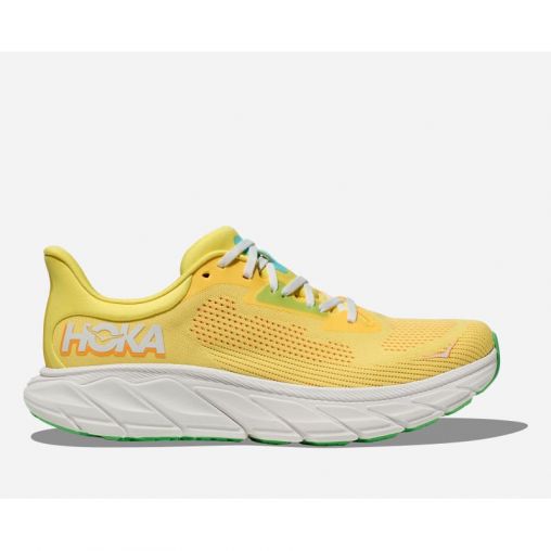 HOKA Arahi 7 Schuhe für Herren in Lemonade/Solar Flare Größe 40 2/3 | Straße