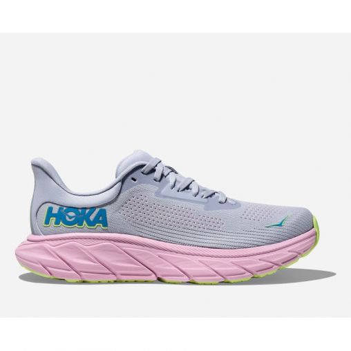 HOKA Arahi 7 Schuhe für Damen in Gull/Pink Twilight Größe 36 2/3 | Straße