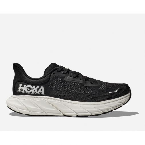 HOKA Arahi 7 Schuhe für Herren in Black/White Größe 43 1/3 Weit | Straße