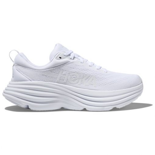 HOKA - Women's Bondi 8 - Runningschuhe Gr 5,5 - Regular grau/weiß