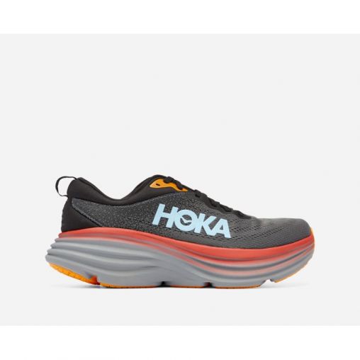HOKA Bondi 8 Schuhe für Herren in Anthracite/Castlerock Größe 40 2/3 | Straße