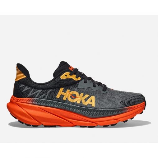 HOKA Challenger 7 Schuhe für Herren in Castlerock/Flame Größe 49 1/3 | Straße