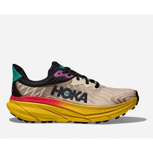 HOKA Challenger 7 Schuhe für Damen in Oatmeal/Zest Größe 42 | Straße