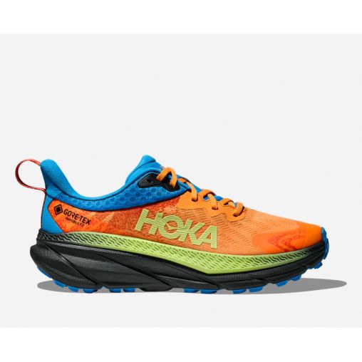 HOKA Challenger 7 GORE-TEX Schuhe für Herren in Black/Solar Flare Größe 40 2/3 | Gelände