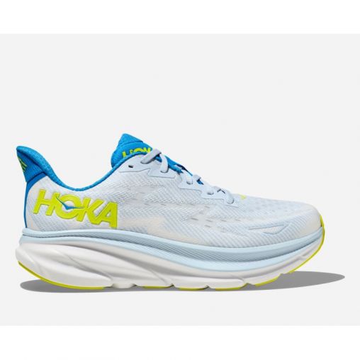 HOKA Clifton 9 Schuhe für Herren in Ice Water/Evening Primrose Größe 47 1/3 | Straße