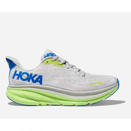 HOKA Clifton 9 Schuhe für Herren in Stardust/Electric Cobalt Größe 47 1/3 | Straße