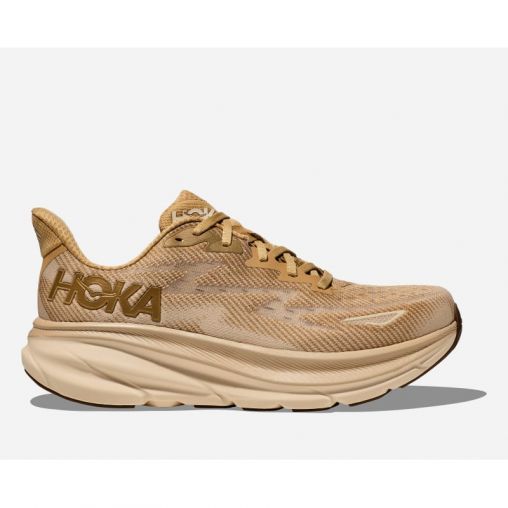 HOKA Clifton 9 Schuhe für Herren in Wheat/Shifting Sand Größe 42 | Straße