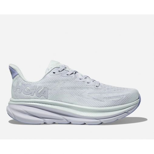 HOKA Clifton 9 Schuhe für Damen in Ether/Illusion Größe 45 1/3 | Straße