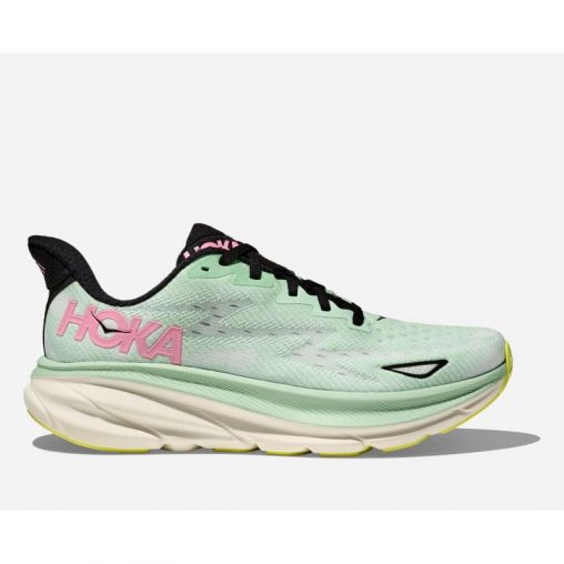 HOKA Clifton 9 Schuhe für Damen in Mint Fluorite/Snow Melt Größe 36 2/3 | Straße