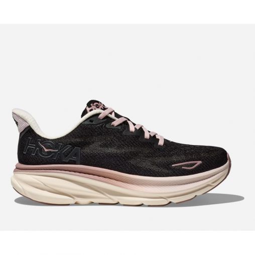 HOKA Clifton 9 Schuhe für Damen in Obsidian/Quartzite Größe 45 1/3 | Straße