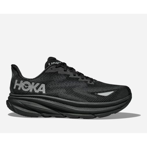 HOKA Clifton 9 GORE-TEX Schuhe für Herren in Black Größe 50 2/3 | Straße
