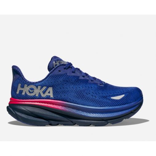 HOKA Clifton 9 GORE-TEX Schuhe für Damen in Dazzling Blue/Evening Sky Größe 36 2/3 | Straße
