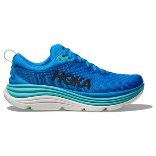 hoka gaviota 5 laufschuhe blau weis herren