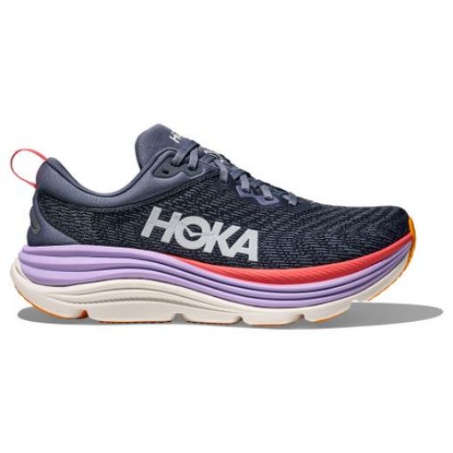 hoka gaviota 5 runningschuhe blau rosa damen