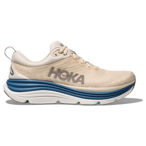 hoka gaviota 5 laufschuhe beige blau herren