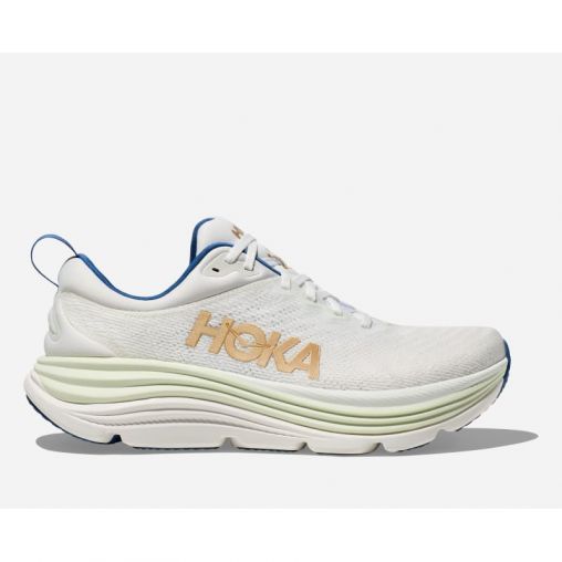 HOKA Gaviota 5 Schuhe für Herren in Frost/Gold Größe 40 2/3 | Straße