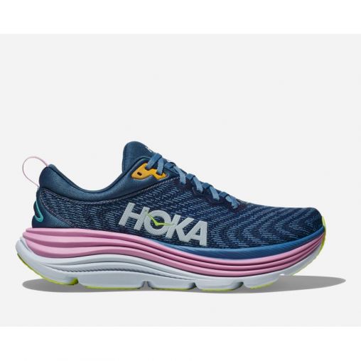 HOKA Gaviota 5 Schuhe für Damen in Real Teal/Shadow Größe 45 1/3 | Straße