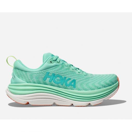 HOKA Gaviota 5 Schuhe für Damen in Seafoam/Electric Aqua Größe 45 1/3 | Straße