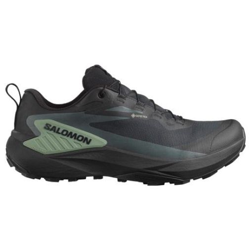 salomon genesis gtx trailrunning schuhe schwarz grun herren