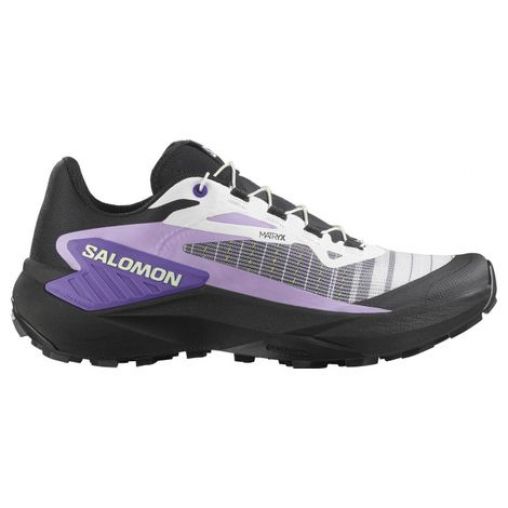 salomon genesis trailrunning schuhe weis schwarz violett damen