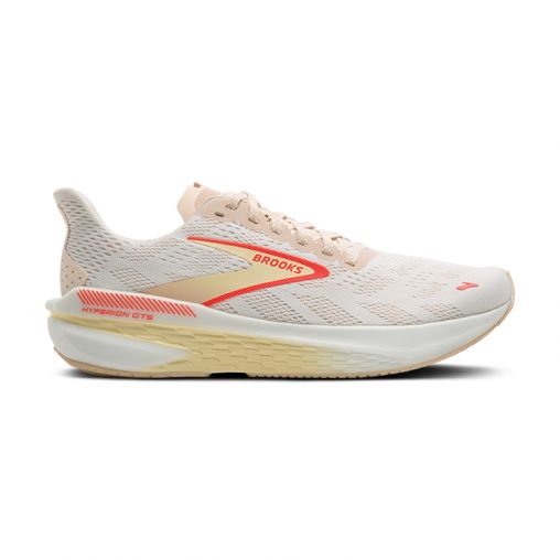BROOKS HYPERION GTS 2 Laufschuhe Damen White/Peach/Coral B (normal) 38,5